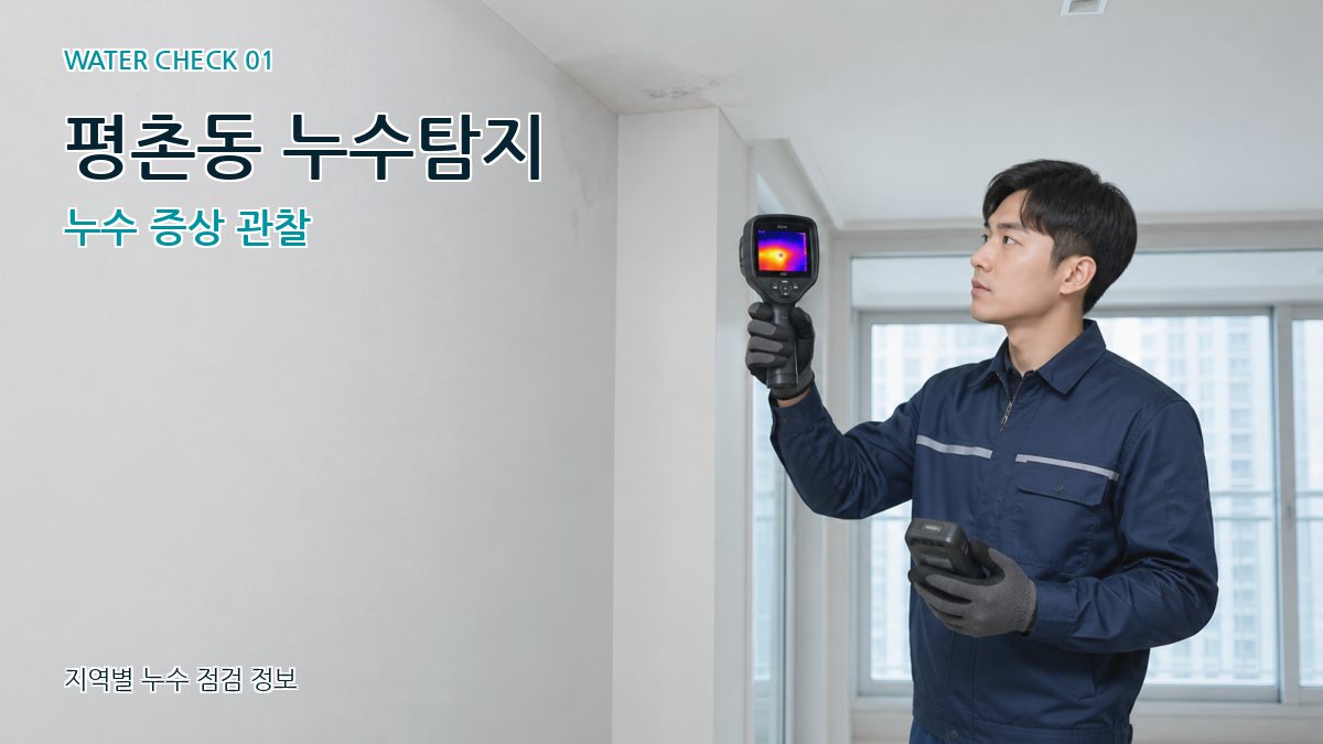 평촌동 아파트누수 누수탐지 이미지