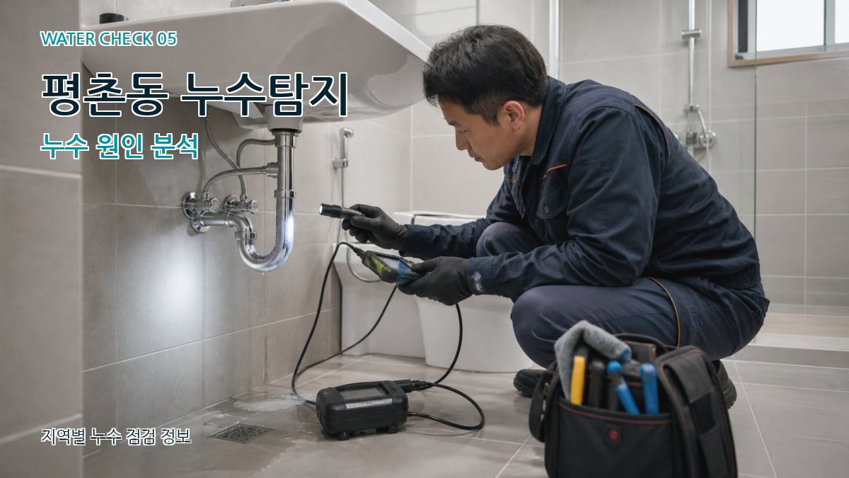 평촌동 누수공사 누수탐지 이미지