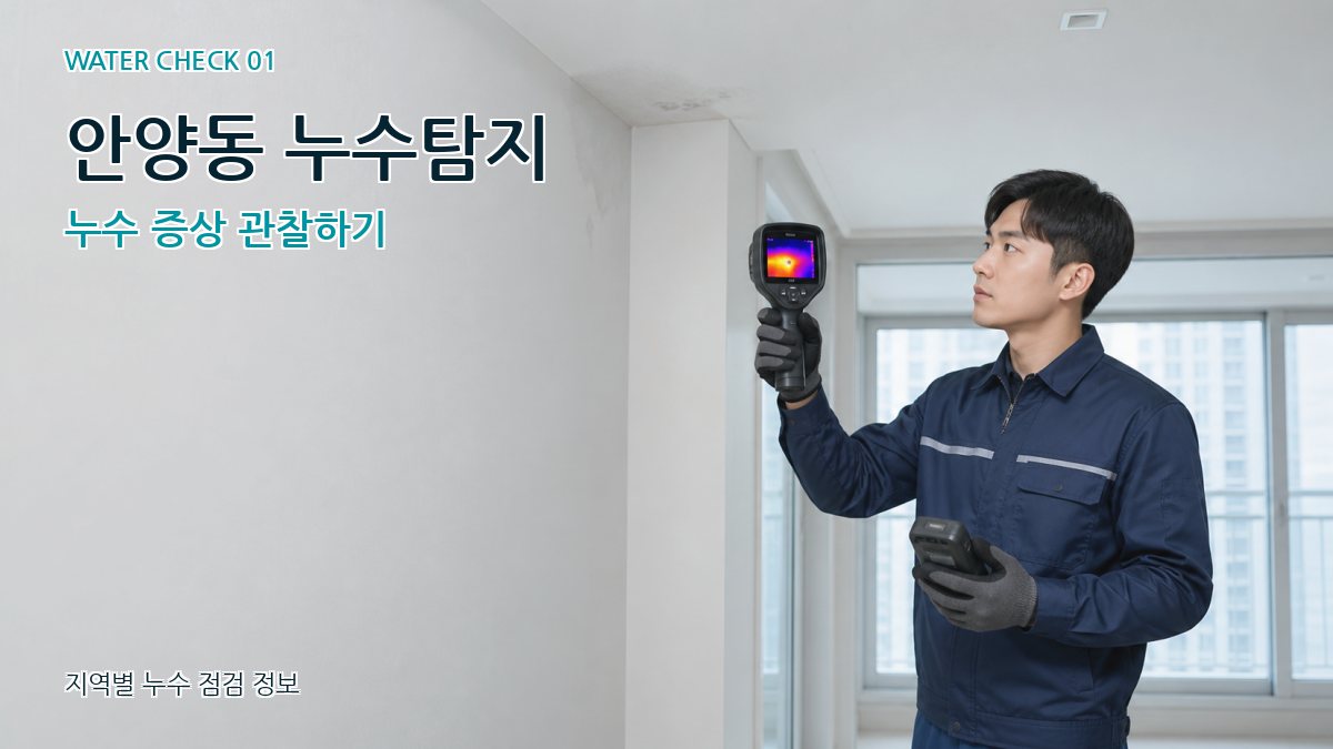 안양동 아파트누수 누수탐지 이미지