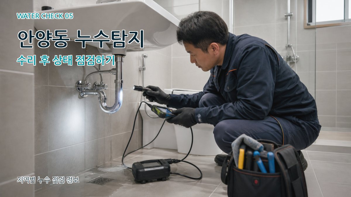안양동 누수공사 누수탐지 이미지