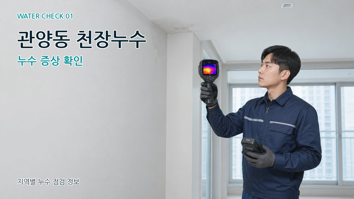 관양동 아파트누수 누수탐지 이미지
