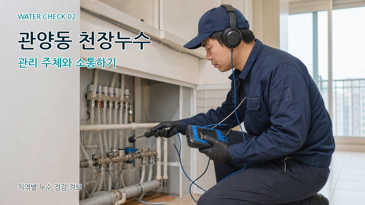관양동 화장실누수 누수탐지 이미지