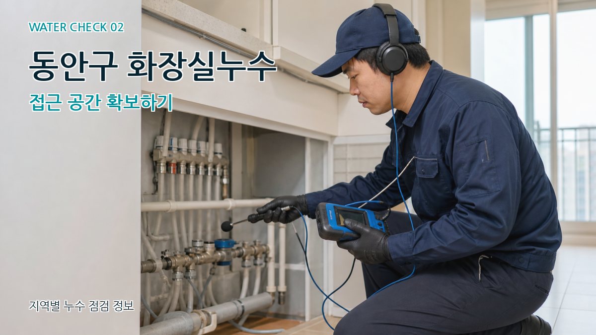 동안구 화장실누수 누수탐지 이미지
