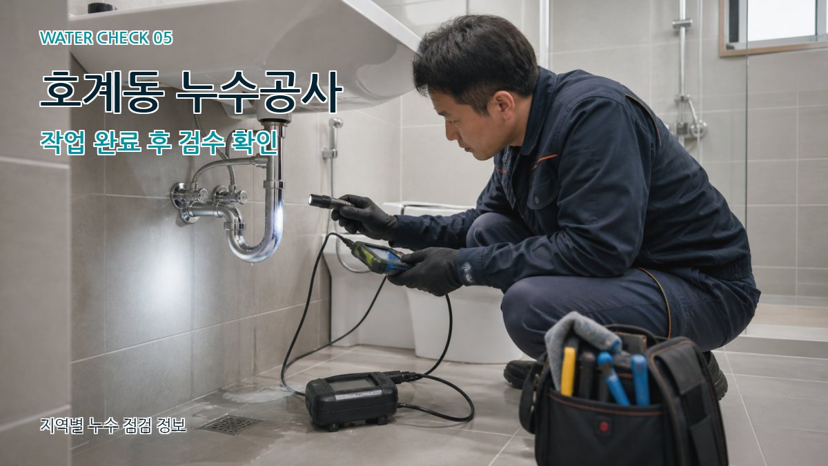 호계동 누수공사 누수탐지 이미지