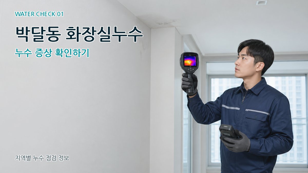 박달동 아파트누수 누수탐지 이미지