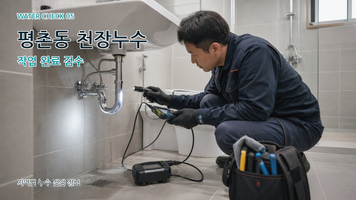 평촌동 누수공사 누수탐지 이미지