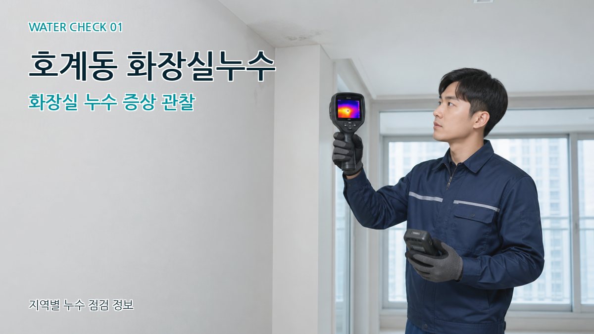호계동 아파트누수 누수탐지 이미지