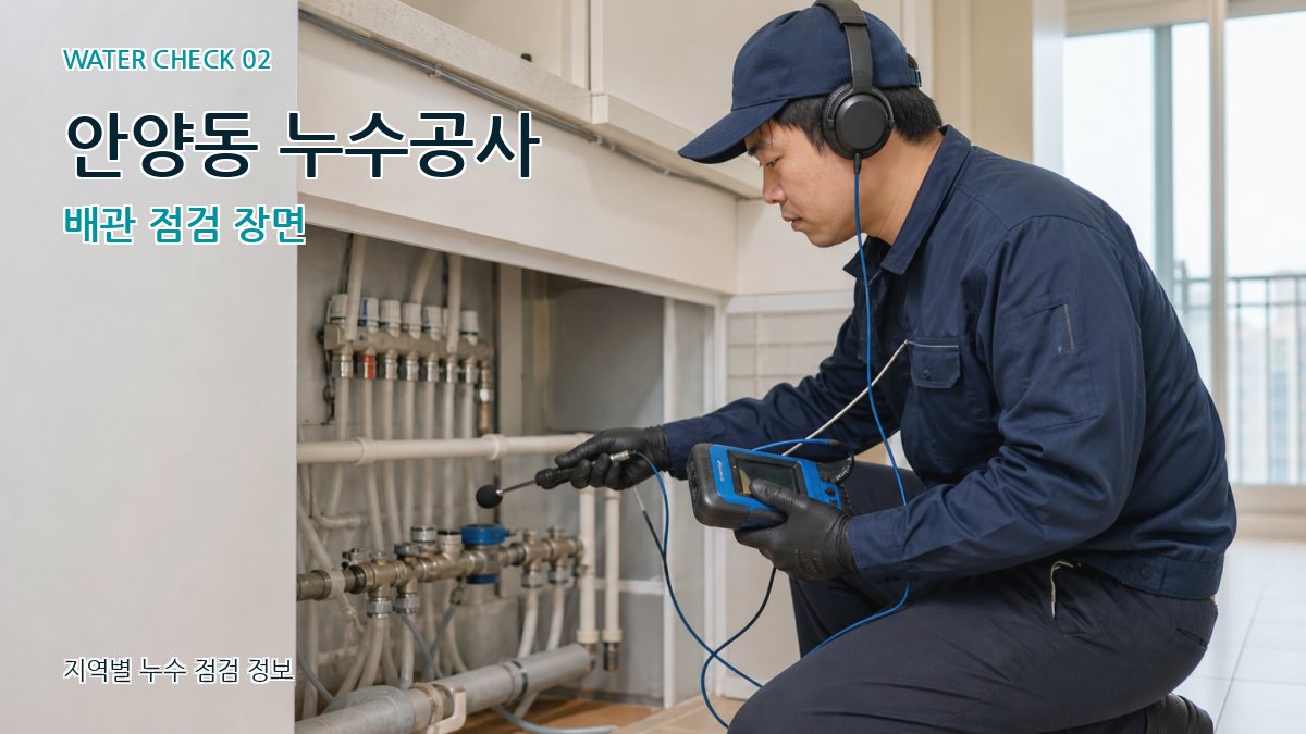 안양동 화장실누수 누수탐지 이미지