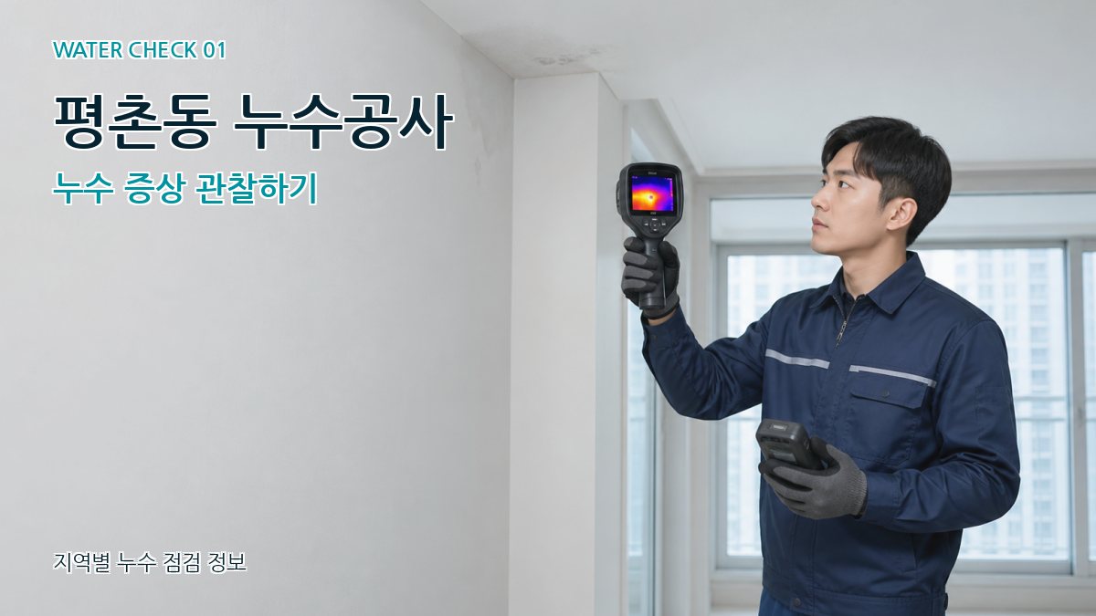 평촌동 아파트누수 누수탐지 이미지