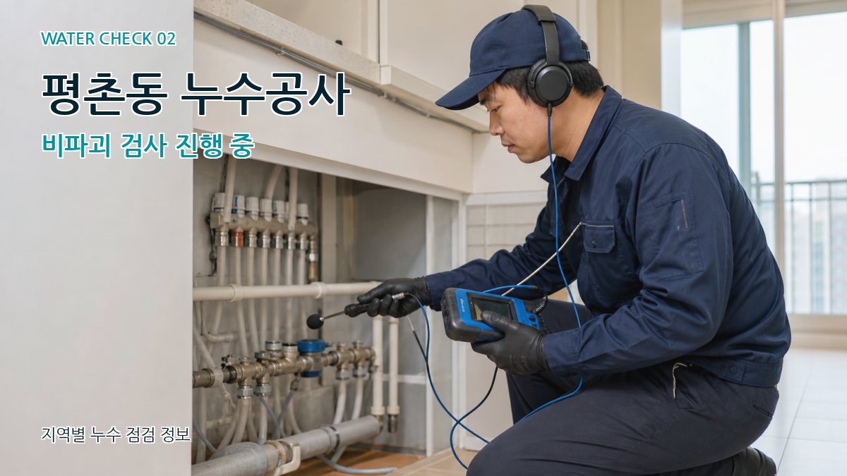 평촌동 화장실누수 누수탐지 이미지