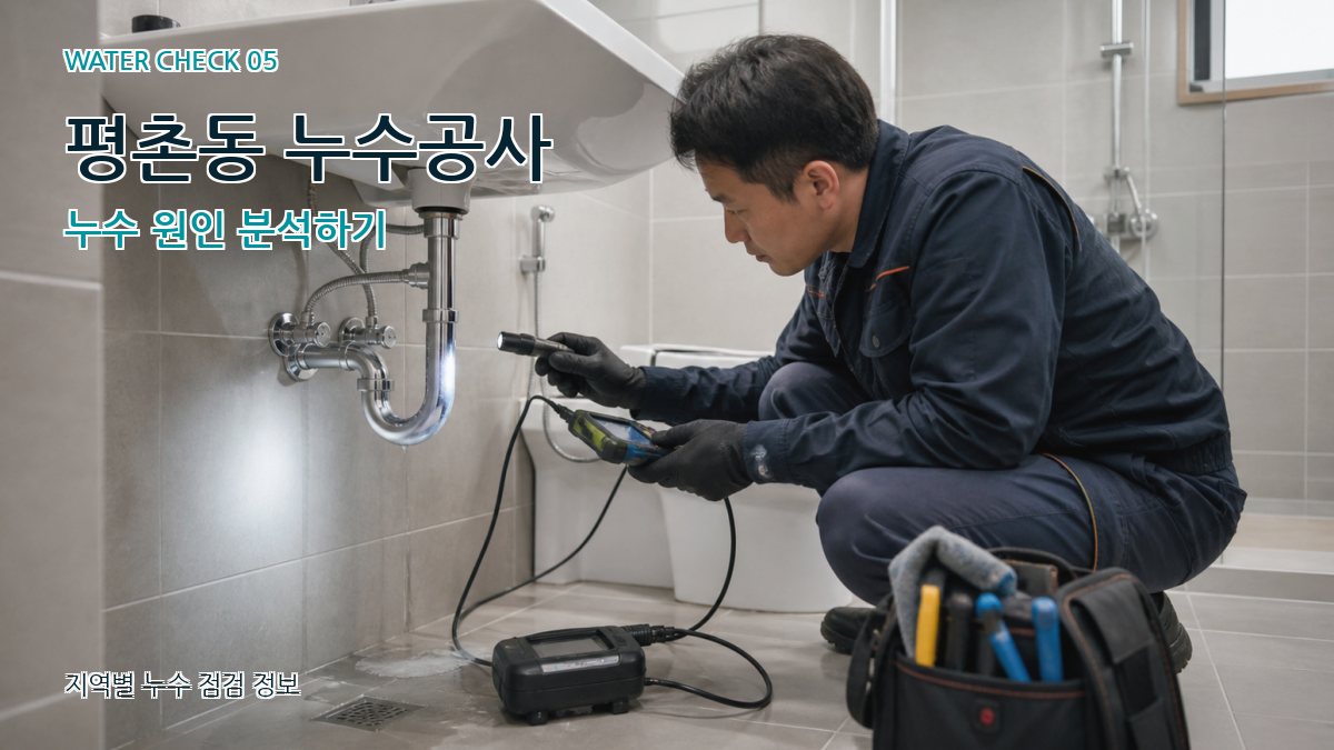 평촌동 누수공사 누수탐지 이미지