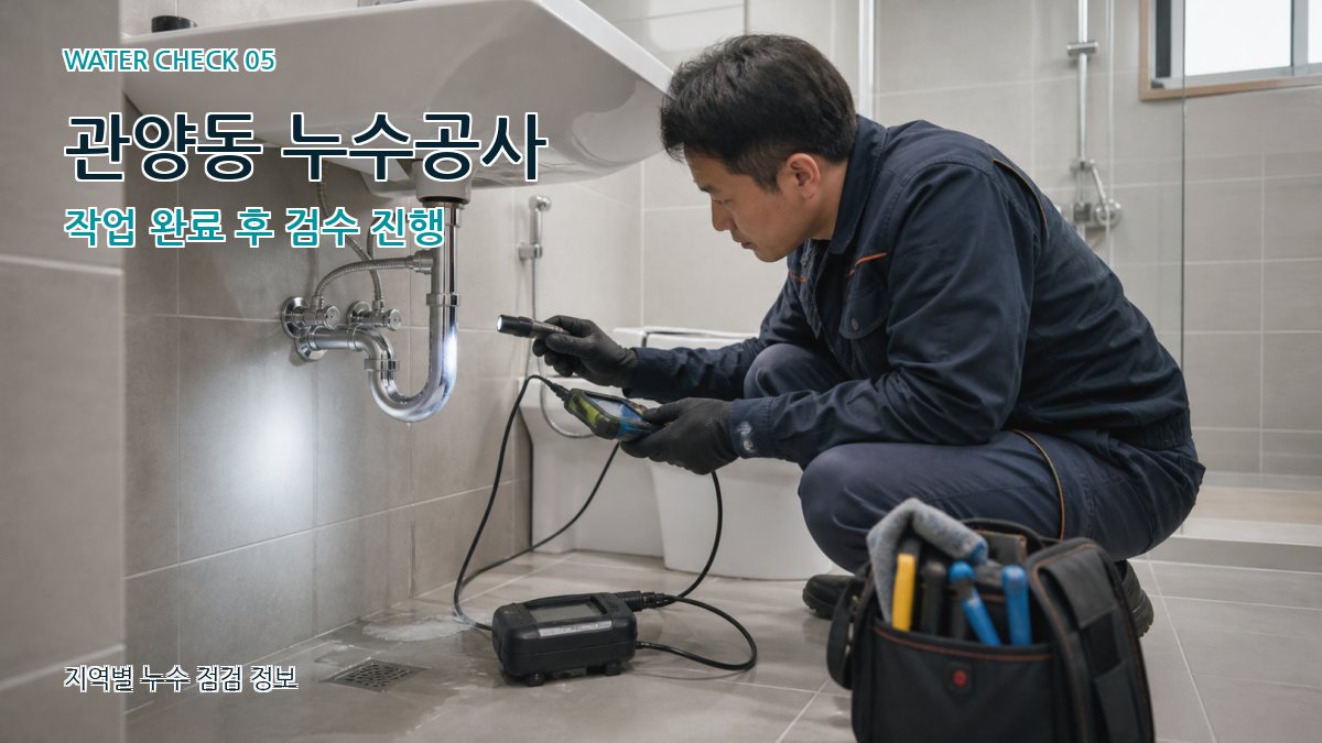 관양동 누수공사 누수탐지 이미지