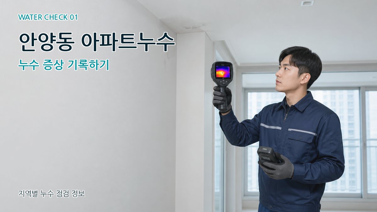 안양동 아파트누수 누수탐지 이미지