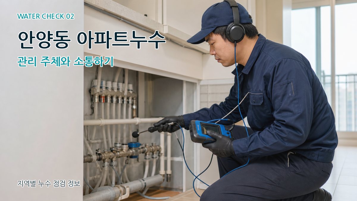 안양동 화장실누수 누수탐지 이미지