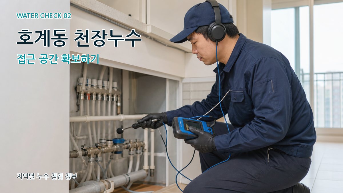 호계동 화장실누수 누수탐지 이미지