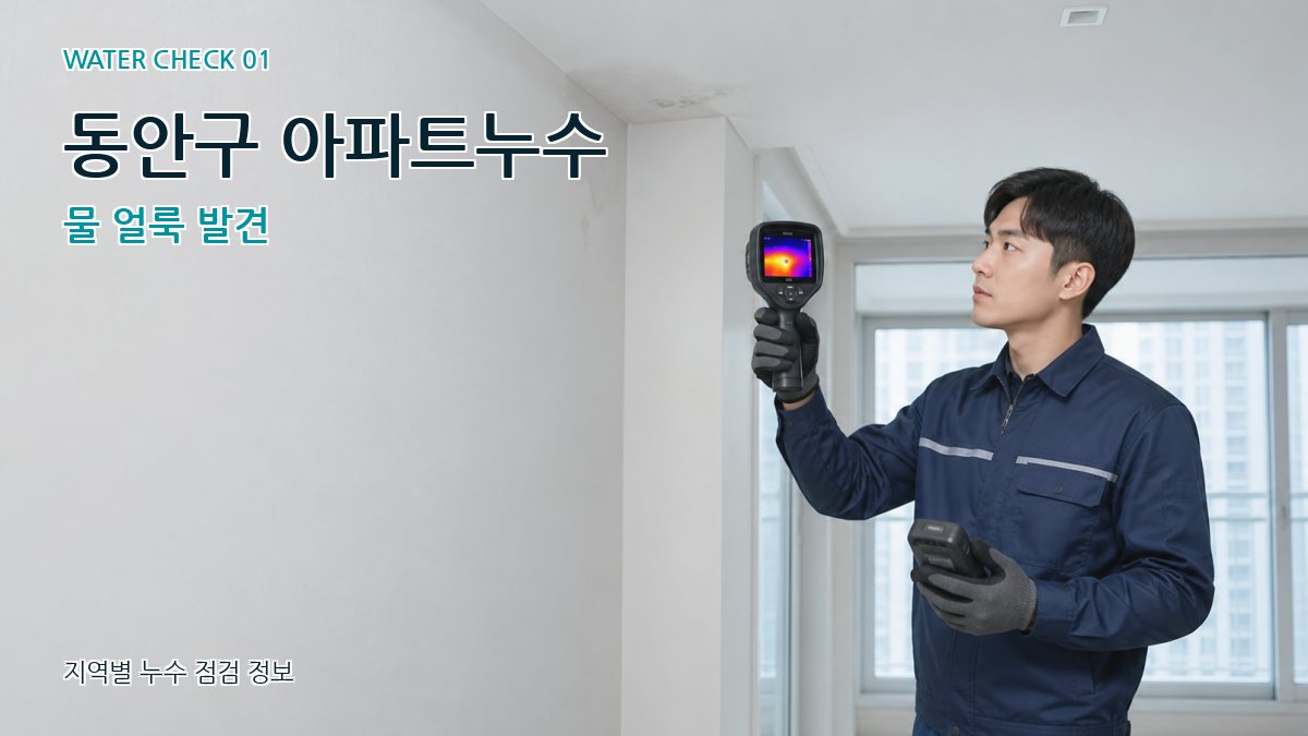 동안구 아파트누수 누수탐지 이미지