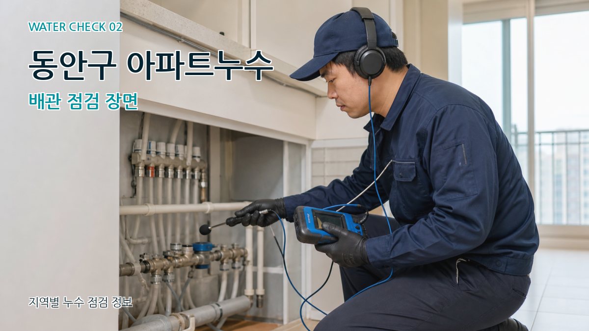 동안구 화장실누수 누수탐지 이미지