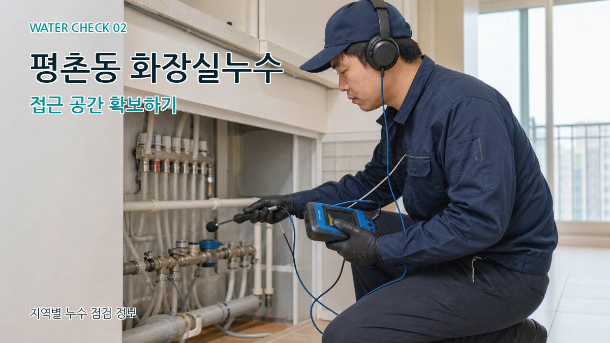 평촌동 화장실누수 누수탐지 이미지