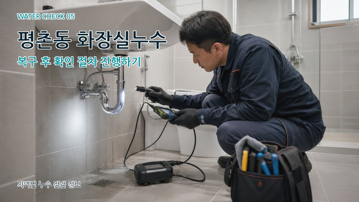 평촌동 누수공사 누수탐지 이미지