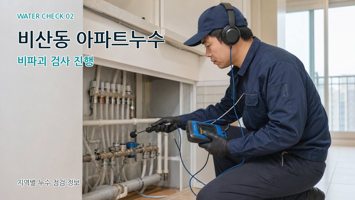비산동 화장실누수 누수탐지 이미지