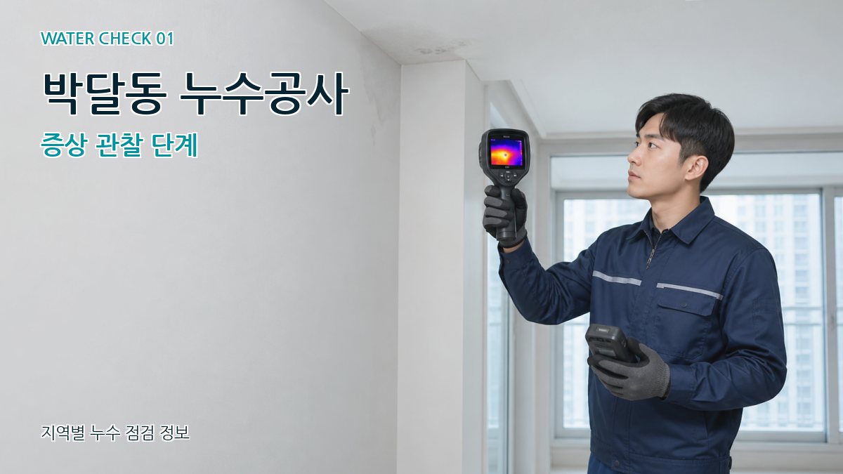 박달동 아파트누수 누수탐지 이미지
