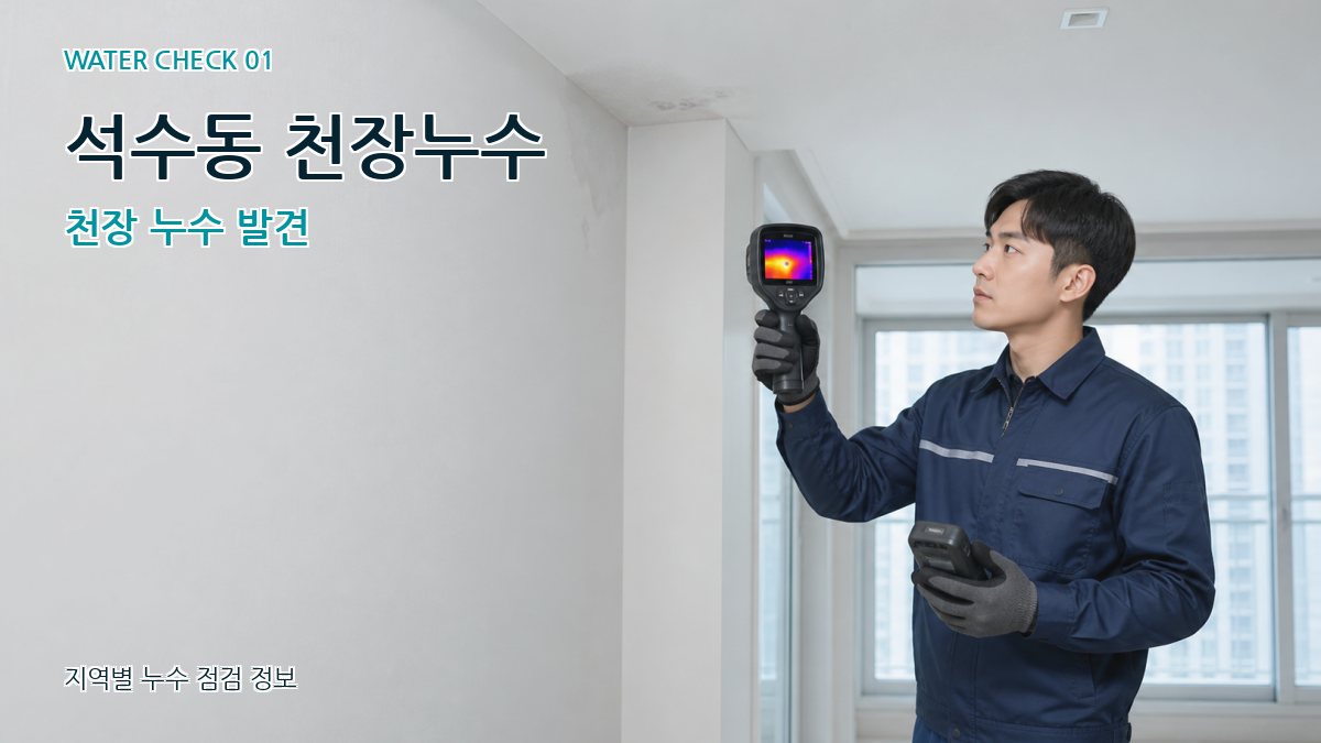 석수동 아파트누수 누수탐지 이미지