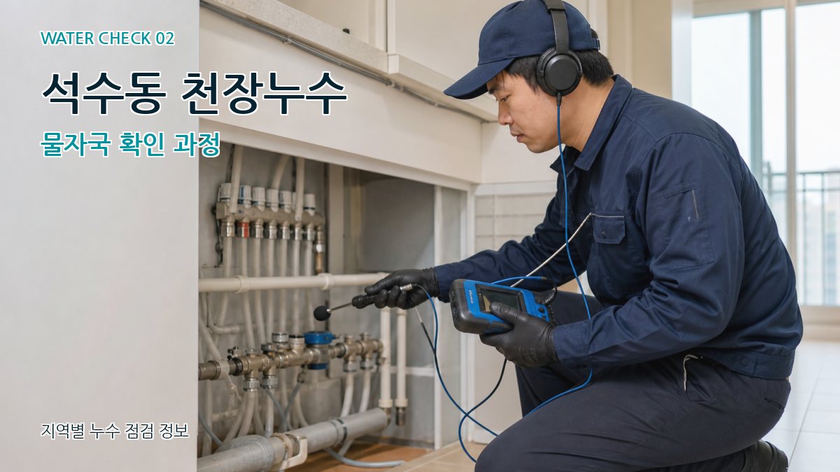 석수동 화장실누수 누수탐지 이미지