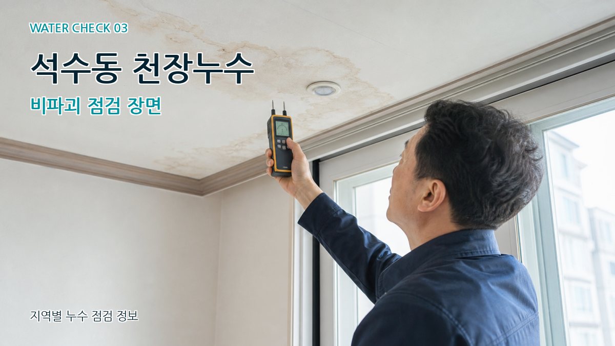 석수동 천장누수 누수탐지 이미지
