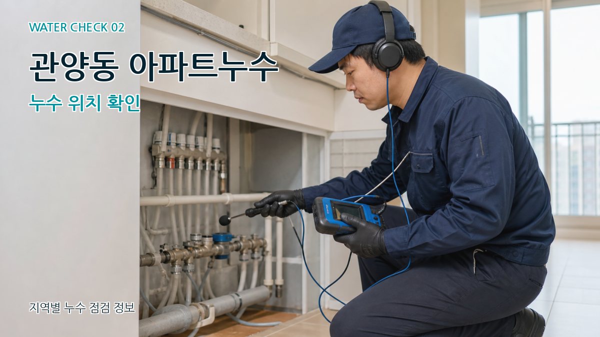 관양동 화장실누수 누수탐지 이미지