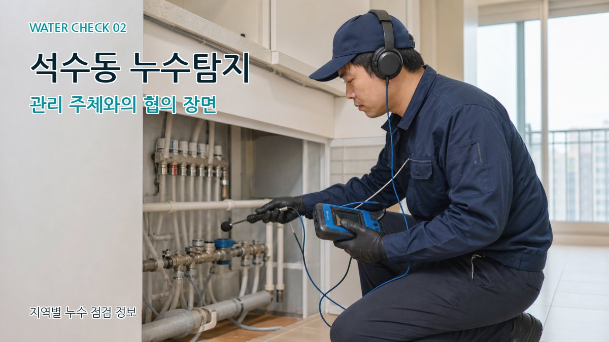 석수동 화장실누수 누수탐지 이미지