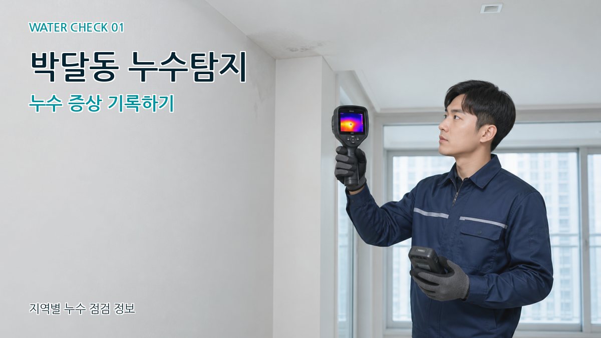박달동 아파트누수 누수탐지 이미지