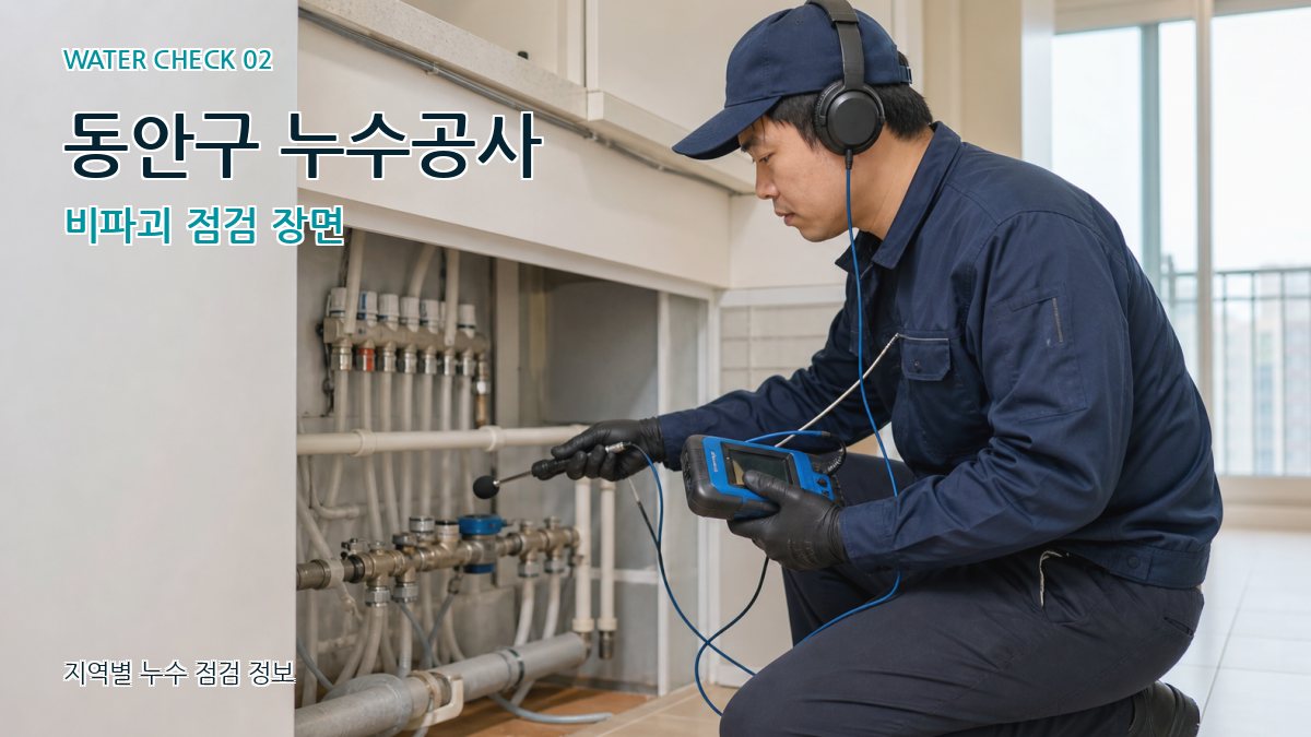 동안구 화장실누수 누수탐지 이미지