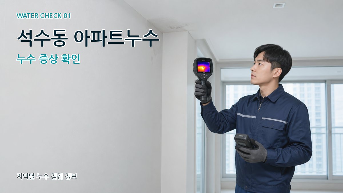 석수동 아파트누수 누수탐지 이미지