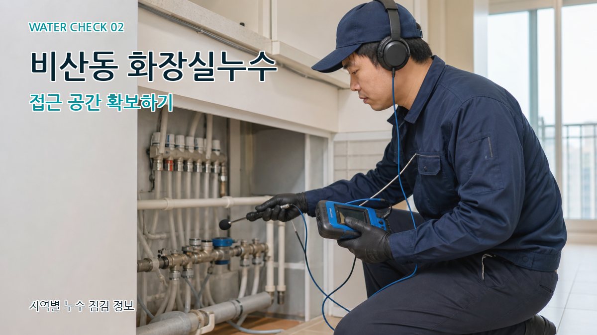 비산동 화장실누수 누수탐지 이미지