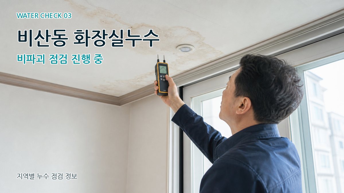 비산동 천장누수 누수탐지 이미지