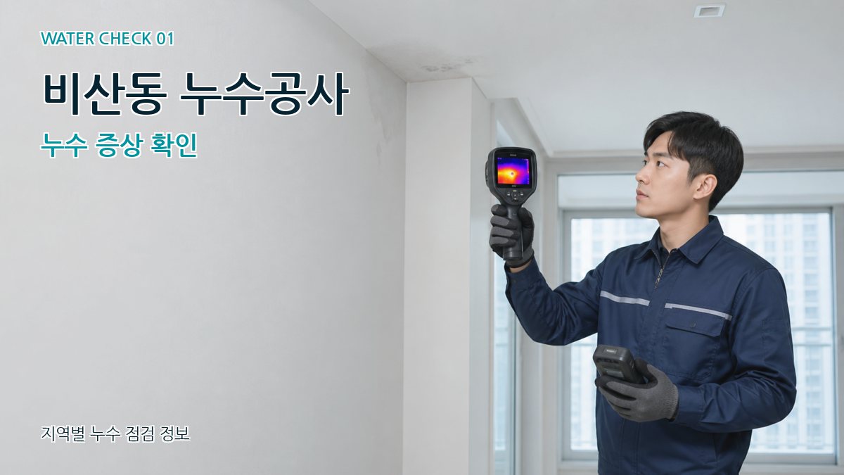 비산동 아파트누수 누수탐지 이미지