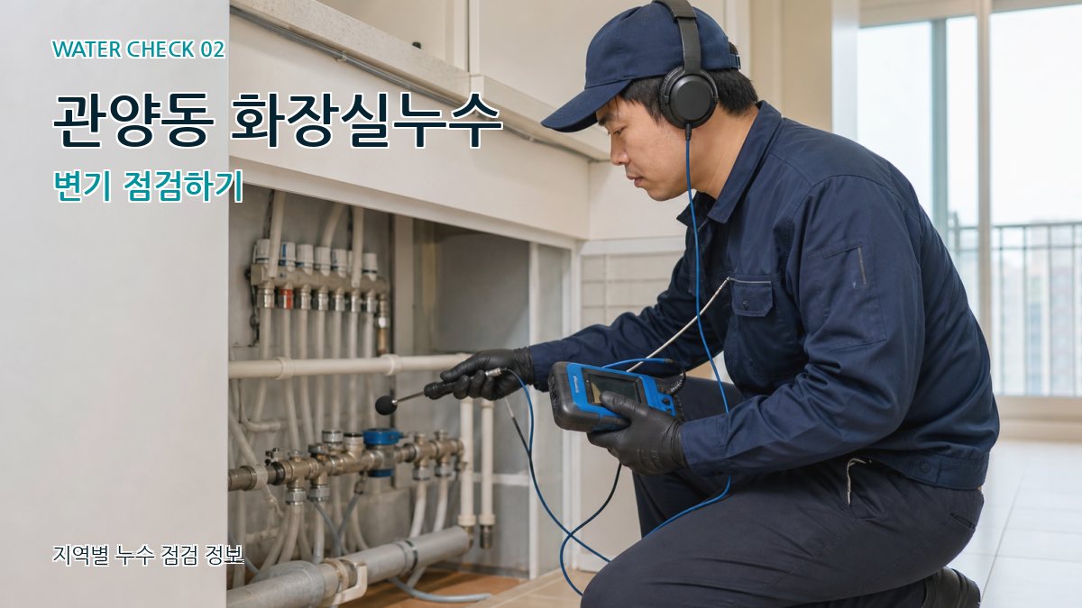 관양동 화장실누수 누수탐지 이미지