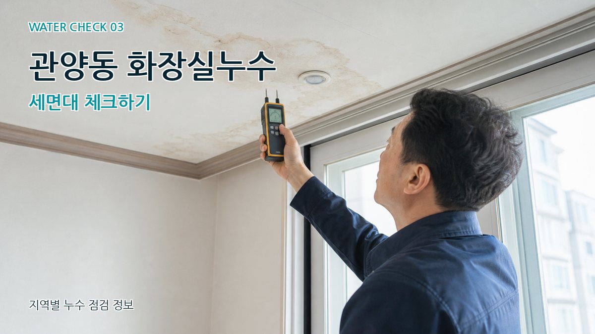 관양동 천장누수 누수탐지 이미지