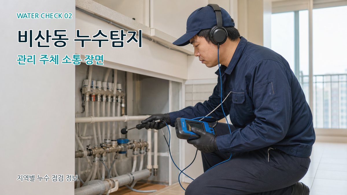 비산동 화장실누수 누수탐지 이미지